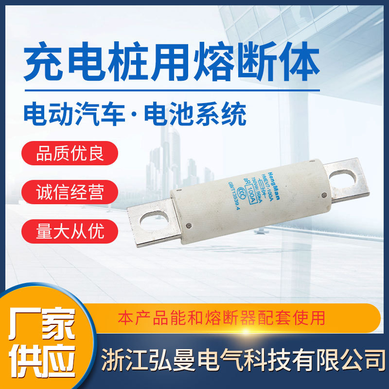 厂家供应 充电桩用熔断体 电动汽车配件配套 电池系统 货源充足