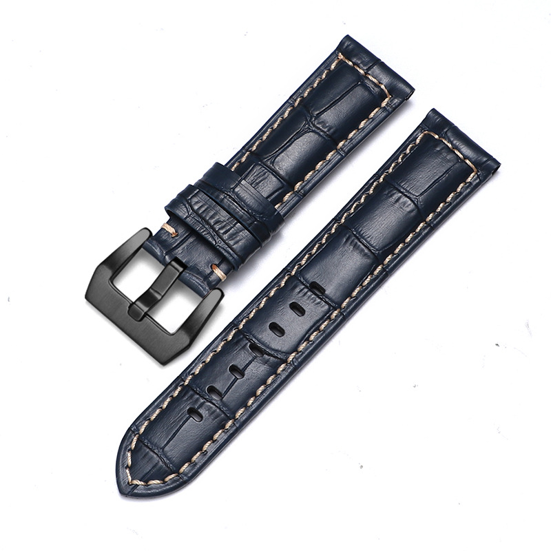 Aplicable iwatch correa de cuero genuino Apple correa de reloj applewatch8 Huawei GT3 Samsung S1 Pena Mar