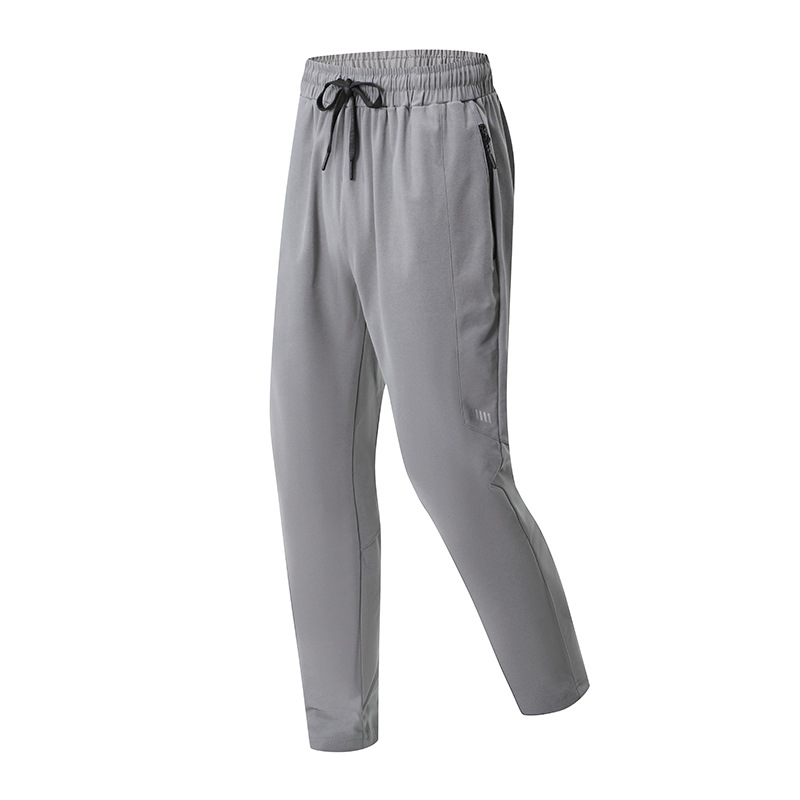 Otoño Lulu pantalones deportivos para hombres delgados rectos elásticos tela de montaña al aire libre ocio pantalones de entrenamiento de pantalones