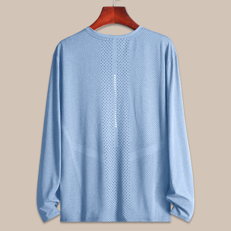 Camiseta de secado rápido hombre de manga larga ropa deportiva de entrenamiento de carrera de baloncesto fitness suelta ropa de tiro ropa de primavera chaqueta