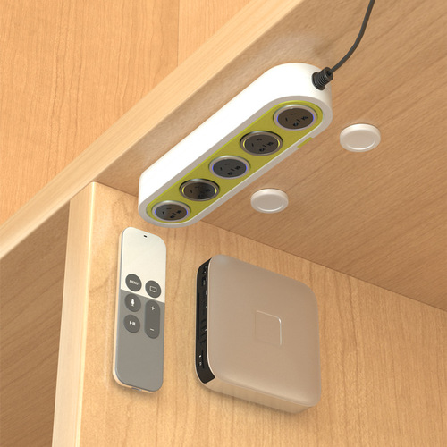 Round magnetic hook fixing artifact without punching bedroom remote control storage wall-mounted router holder