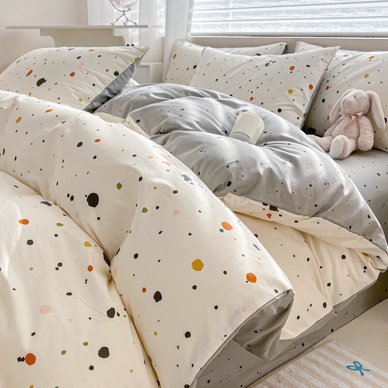 Cotton quilt cover single piece cotton 2025 new 100 quilt cover single 150x 200x 230 separate four-piece light