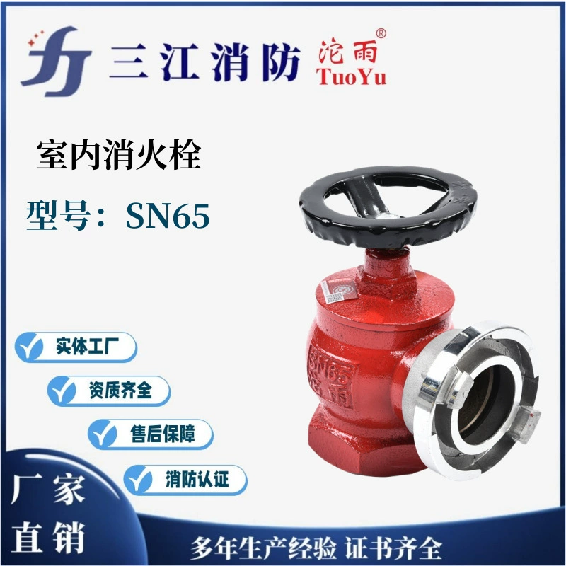 Санцзян пожарный дождь бренд крытый пожарный гидрант пожарное оборудование болтовая головка SN65 2.5inch крытый