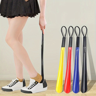 Plastic Shoehorn Extra-Long Shoehorn High-End Shoe Lifter Long-Handle Shoehorn Shoe-Wearing Tool Household Shoehorn Shoe Helper