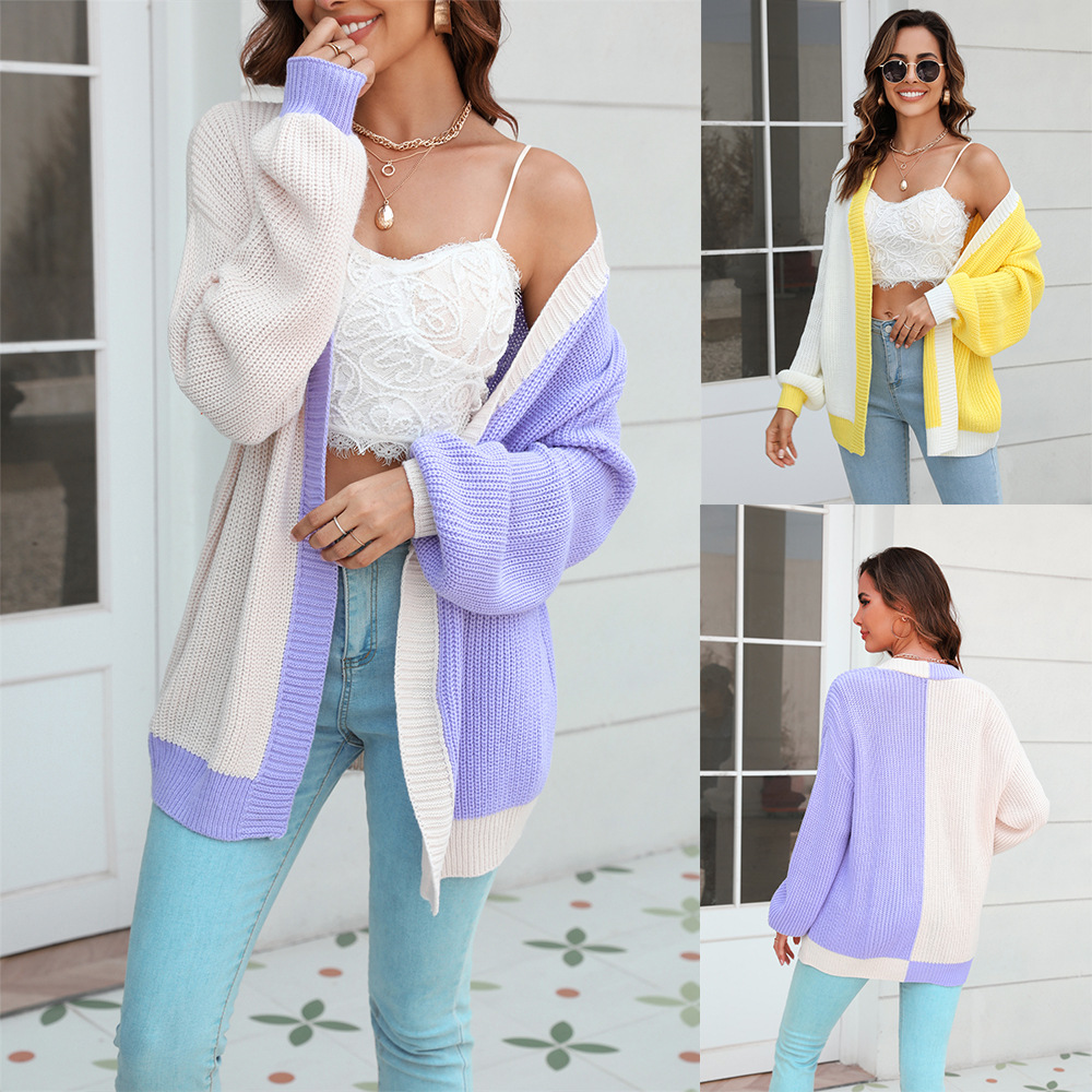 knitted capacious cardigan
