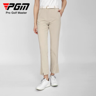 Quần golf nữ dài tôn dáng xếp ly thoáng khí nhanh khô PGM — KUZ146-Kaki, KUZ146-màu trắng, KUZ146-màu xanh nước biển