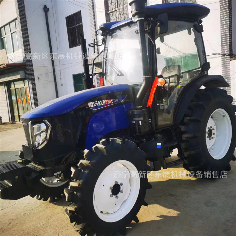 跨境销售旋耕犁地运输四轮拖拉机 90马力雷沃拖拉机 四驱农用车
