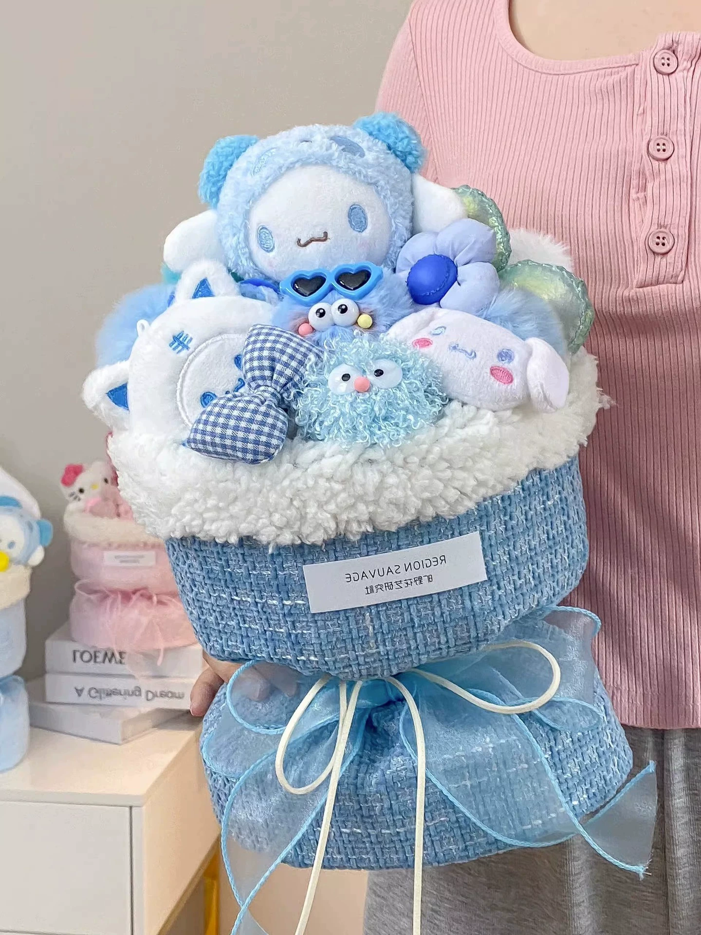 Hello Kitty, мультяшная кукла, подарок на день рождения, букет