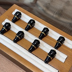黒瑪瑙、ほぞ卯三通の文は部品を遊んでアクセサリーのdiyを組み合わせます。