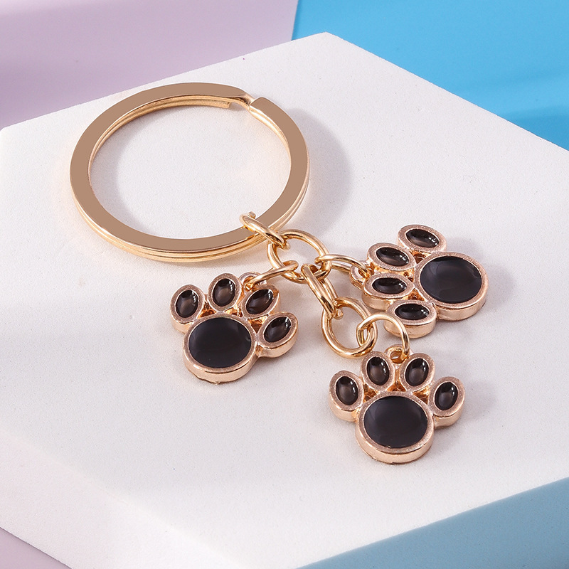 新型アニメかわいい猫爪キーホルダー個性熊爪足跡創意デザインキーリングリュックサック部品アクセサリー|undefined