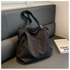 Capacious travel bag one shoulder for leisure, handheld purse, 2023 collection, oxford cloth