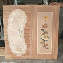 供应麦秆射线木皮拼花 回字形拼花 科技木家具激光拼花 棋盘拼花