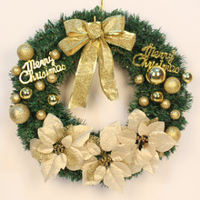 圣诞花环30cm40/50/60CM 新年装饰品 圣诞节门挂 圣诞树花圈挂饰