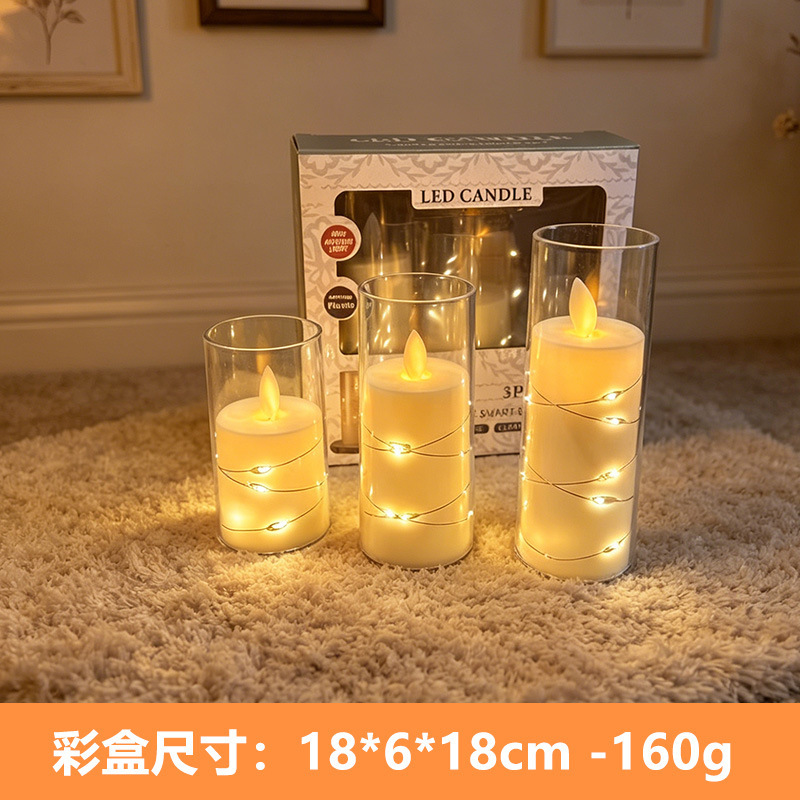 Lámpara de vela electrónica simulación de vela falsa boda al aire libre cumpleaños cargar la atmósfera de decoración de control remoto lámpara de noche