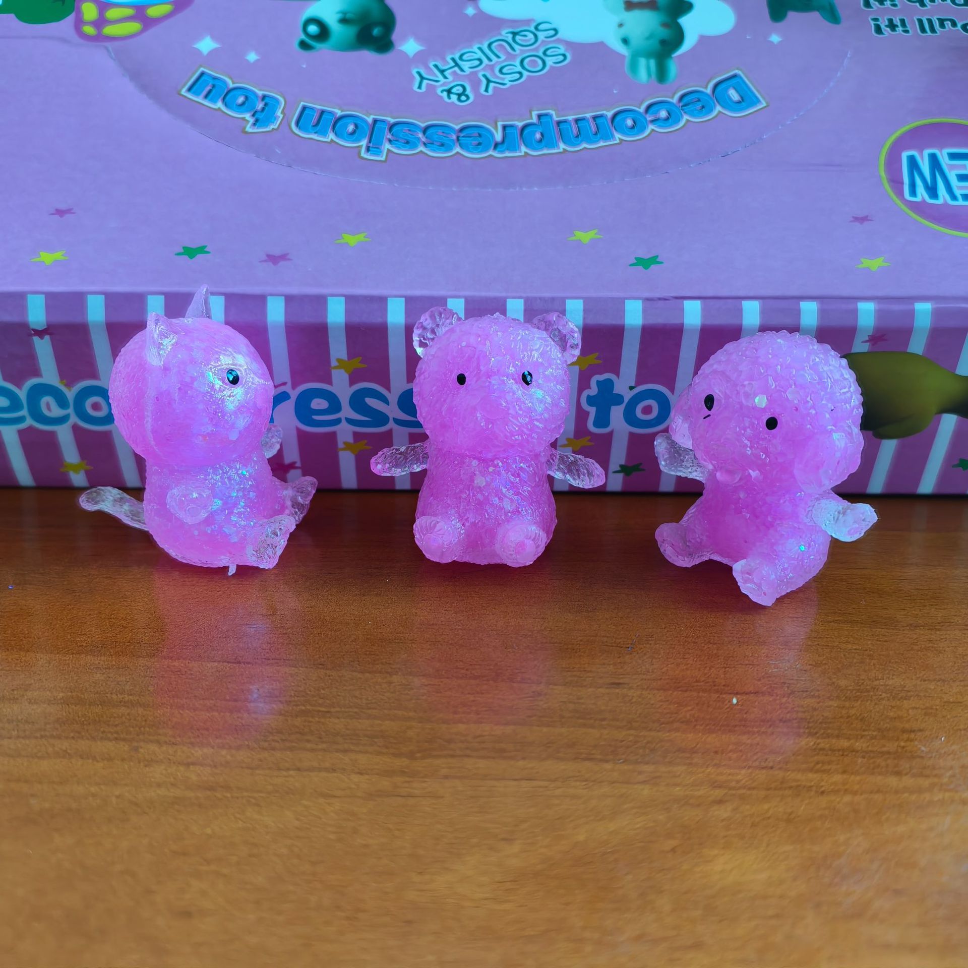 Maltosa amasar música descomprimir juguetes descomprimir amasar lento rebote red animal pequeño juguete gato cachorro oso