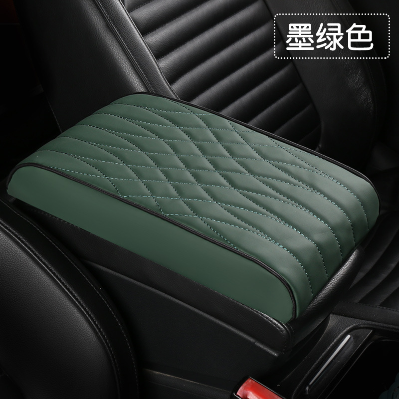 Foam Leather Center – Universal Armrest box pad - armrest-box-pad-dark-green-mc