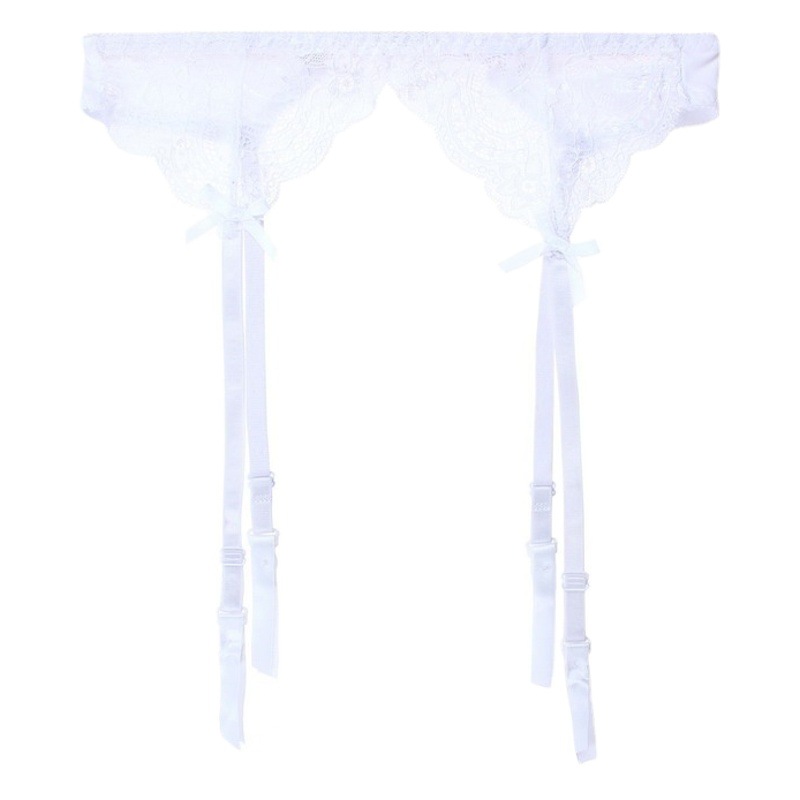 Special Offer French Lace Sexy Garter Belt White Stockings Non-Slip Suspender Stockings Retro Plus Size Sexy Lingerie