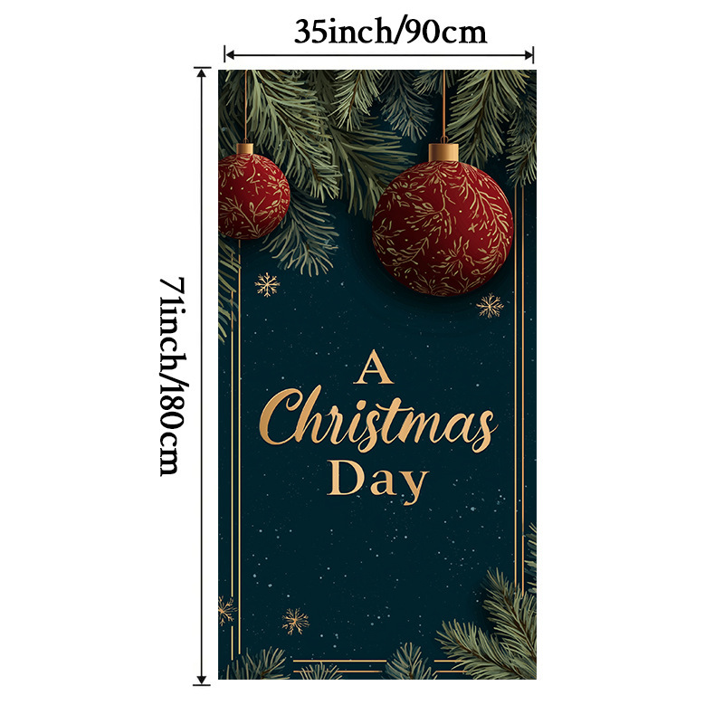 Lámparas de color de Navidad cubierta de tela decoración puerta de poliéster de alta densidad tela de fondo de Año Nuevo fiesta de puerta de entrada amueblado tapices