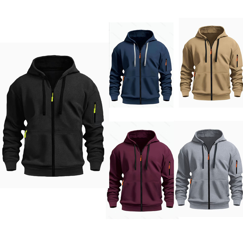 Factory Direct Sales and Same-Day Delivery Spring and Autumn Men's Zipper Sweatshirts, Hoodies, Zipper Shirts, Round Neck Casual Men's Clothing Factory Direct Sales and Same-Day Delivery Spring and Autumn Men's Zipper Sweatshirts, Hoodies, Zipper Shirts, Round Neck Casual Men's Clothing