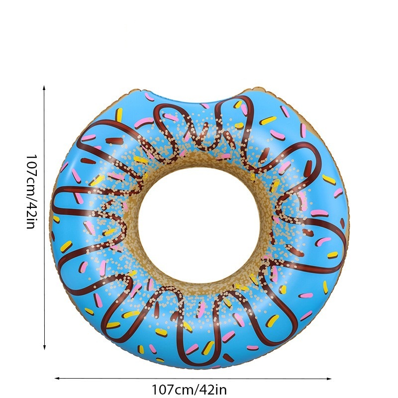 Fresa chocolate donut natación inflable agua de la pareja foto flotante fila sofá cama