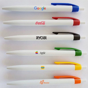 Factory direct plastic ballpoint pen wheat orange pole environmental protection advertising pen printing logo gift promotion pen quantity excellent price