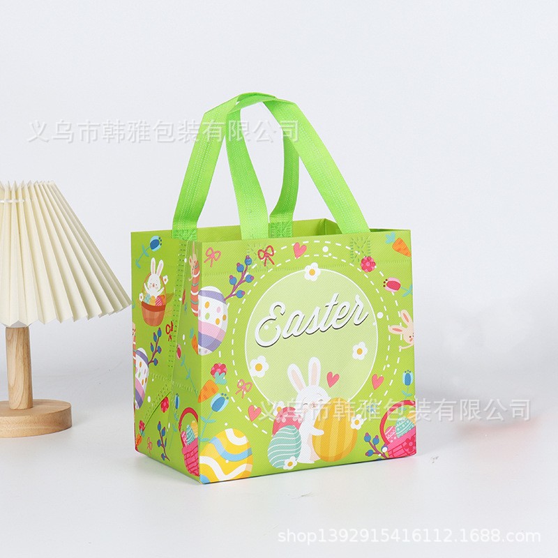 Transfronterizo en stock Bolsa de regalo de Pascua Bolso de dibujos animados no tejido Bolso de decoración de fiesta tridimensional grande traje