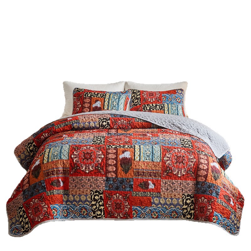Cross-Border Foreign Trade Exclusive European Bohemian Digital Print Bed Cover Wholesale Bedding_voghion.com