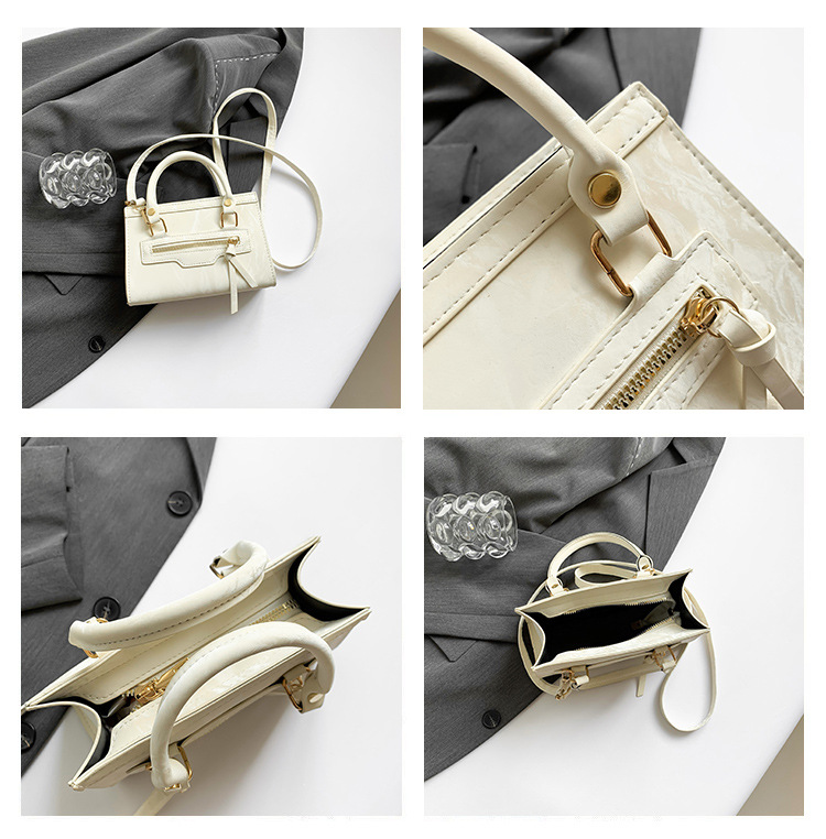 A retro, individualistic, casual single-shoulder crossbody bag for the autumn of 2024, featuring a fashionable, simple and elegant style, and a small square handbag for commuting undefined