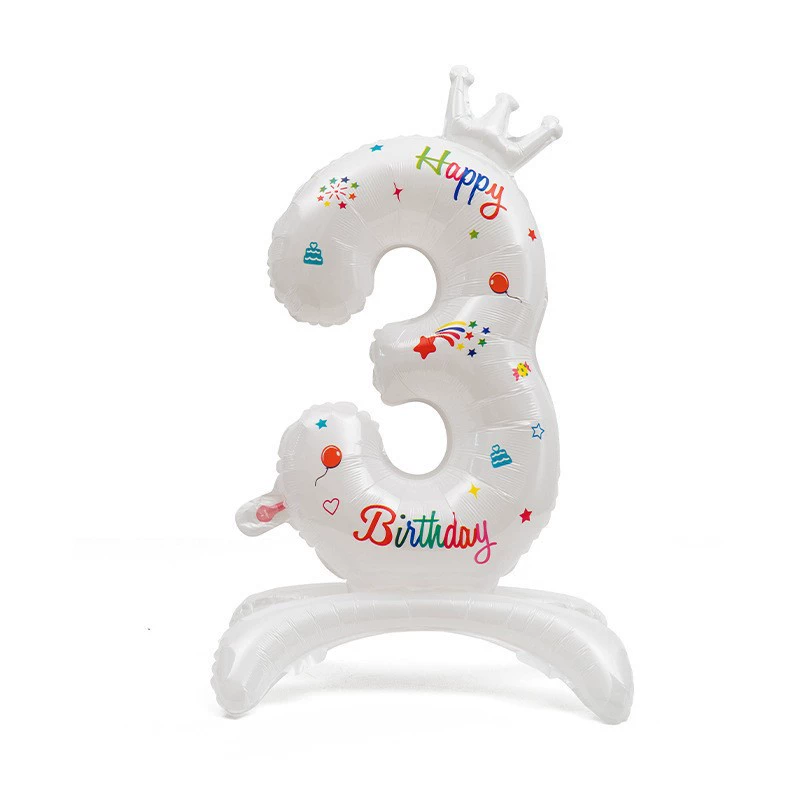 Digital white inflatable balloon, (Physicals), 32 inch