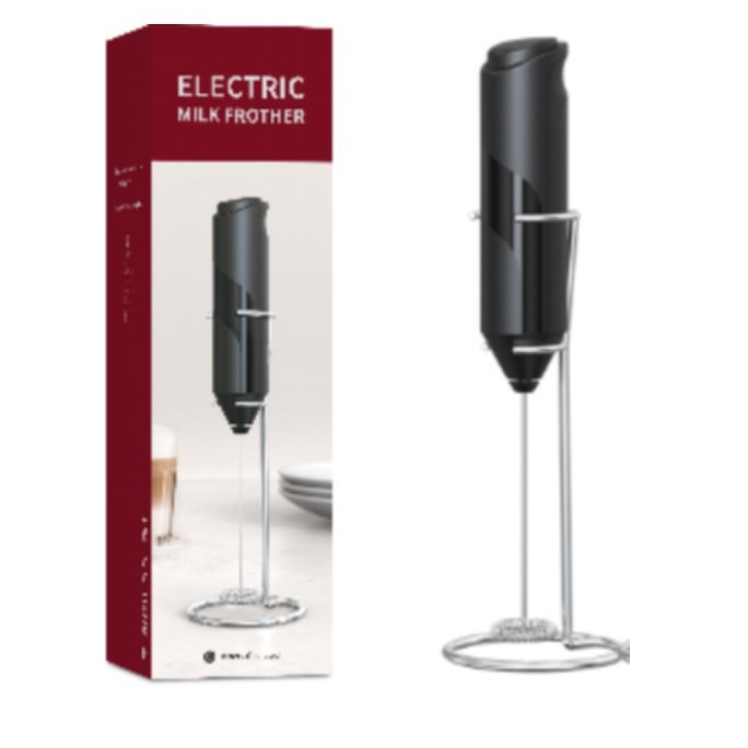 Batidora de leche licuadora eléctrica de mano de café transfronteriza batidora de leche de acero inoxidable de alta gama batidor de huevos multifunción