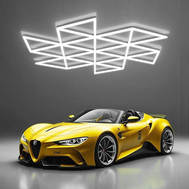 Control inalámbrico Bluetooth lavado de coches lámpara celular RGB iluminación billar atmósfera lámpara 220V reparación de automóviles lámpara de belleza