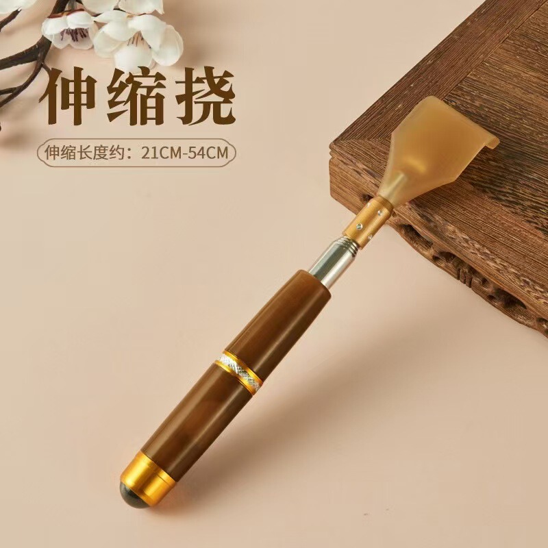 牛角風かきむしり器 ステンレス製 伸縮式 かゆみ止め 磁気ビーズマッサージ器 高齢者向け かきむしり器 卸売|undefined