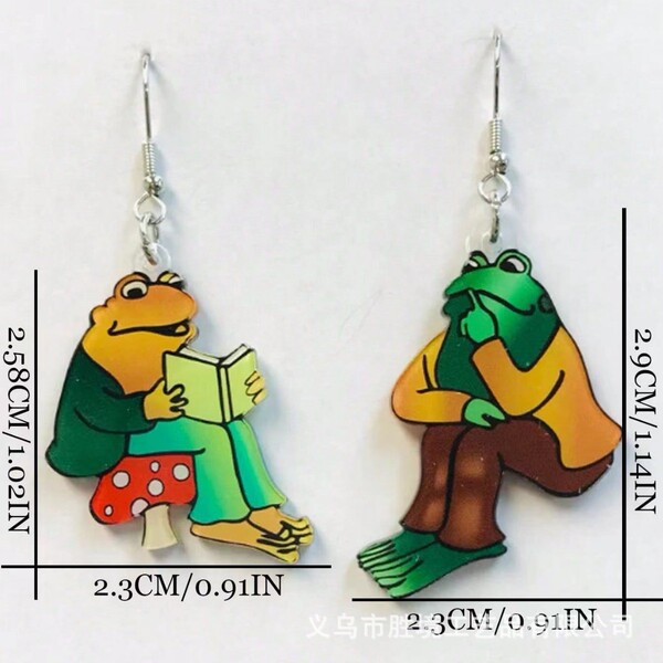transparent acrylic creative fashionable earrings with letters