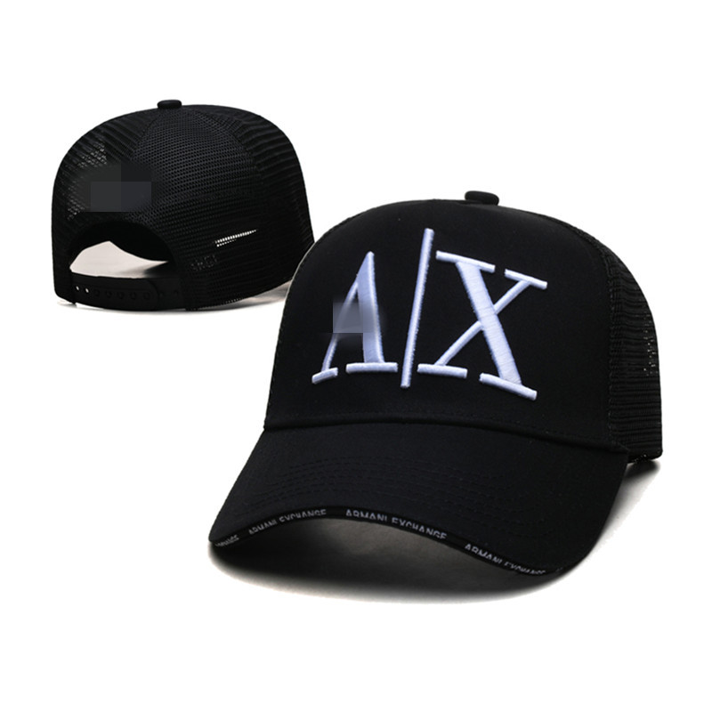 Summer New Outdoor Trendy Brand Letter Hats, Fashionable and Versatile Baseball Caps for Men and Women, Sun Protection Mesh Hats