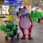青蛙套装人偶服装小孩儿童版夏季新款气球成人卖崽青蛙充气