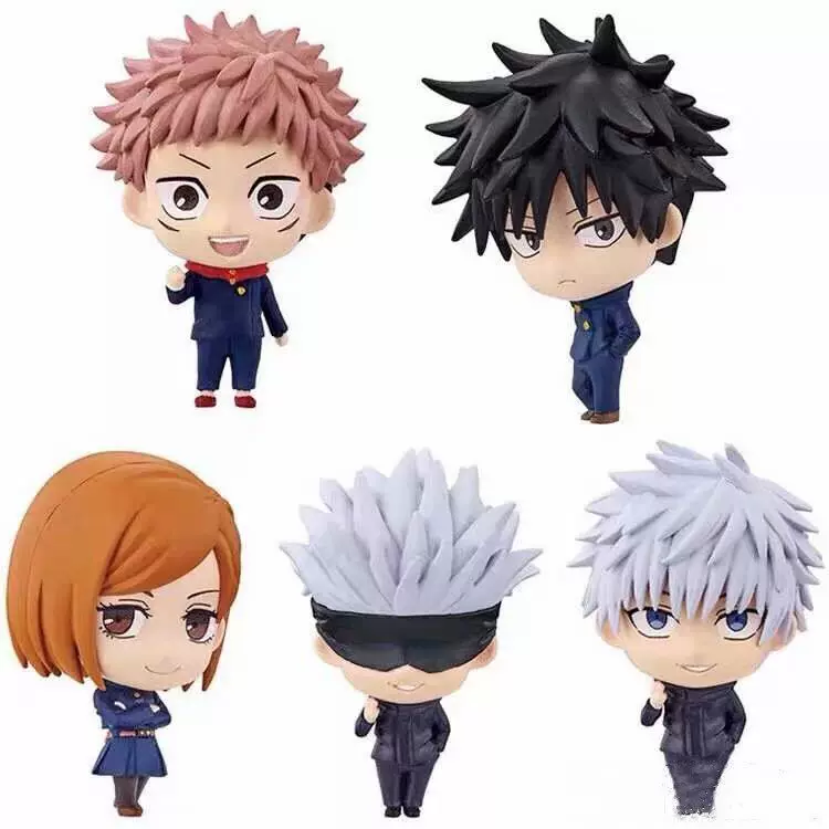 Фигурки-слепые коробки SD gashapon, набор чиби по Jujutsu Kaisen, 5 персонажей, PVC, 5 см