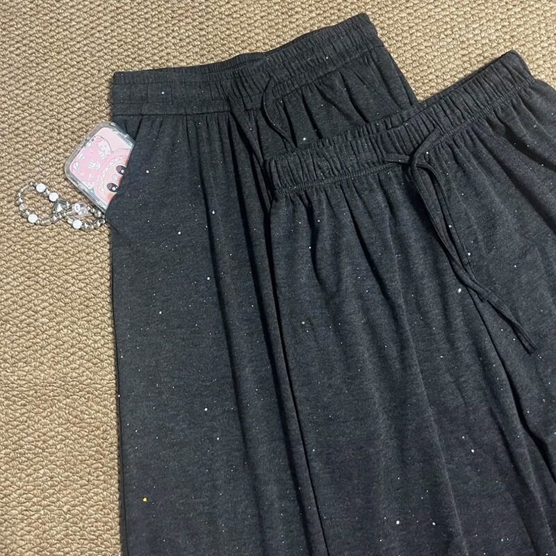 Sequin wide-leg pants for tall women, autumn and winter casual high-waisted straight-leg pants Sequin wide-leg pants for tall women, autumn and winter casual high-waisted straight-leg pants