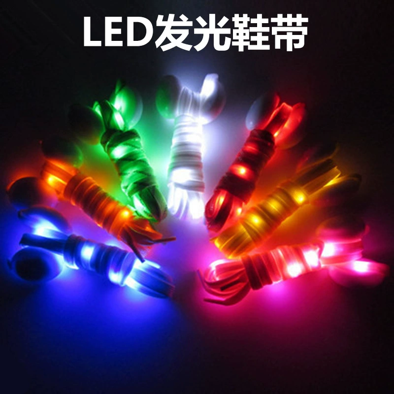 Flashing fluorescence shoelaces, retroreflective equipment