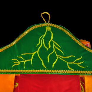 Customizable Buddhist Hall Embroidery, Hanging Banners, Blank Banners, Hand-Painted Banners, Wordless Embroidered Banners, Price for One Pair