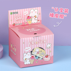 アニメ動物食游消しゴム文房具小学生玩具賞品恐竜アイスクリームもち消しゴム