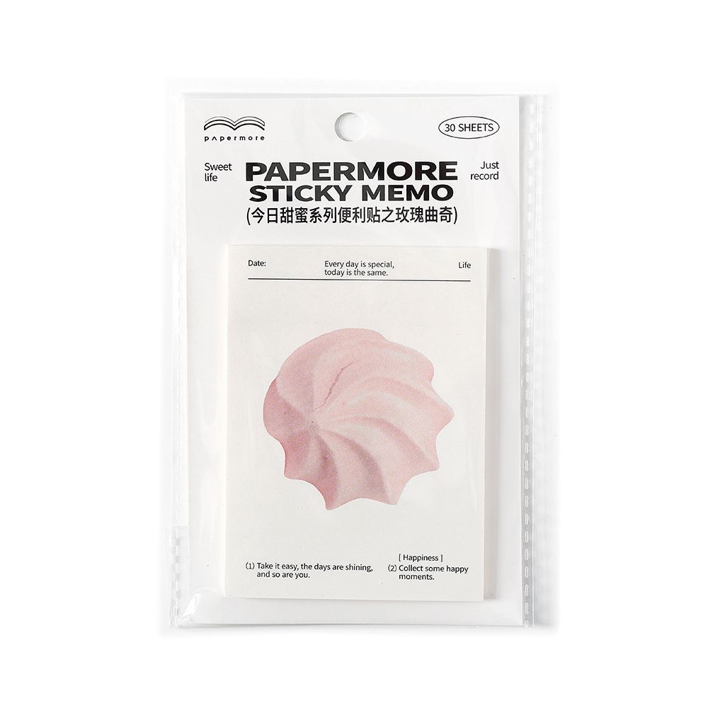 PaperMoreins coreano puede escribir post-it, serie dulce de hoy, material de cuentas de mano, nota de mensaje