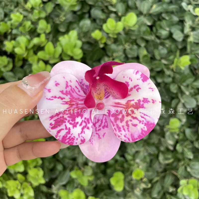 3Dプリントフィルム胡蝶蘭シミュレーション単輪花頭手作り結婚お土産喜糖箱装飾diy靴花|undefined