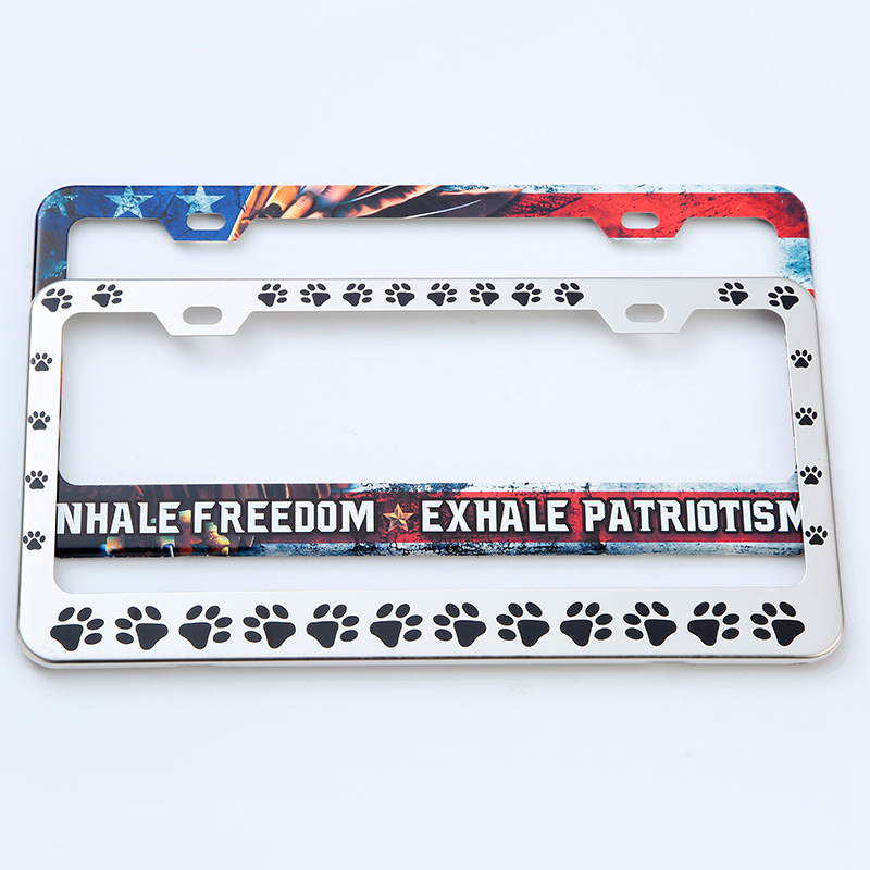 Comercio exterior transfronterizo Amazon placa de matrícula popular aleación de aluminio marco de la placa de protección fija cubierta de la placa de automóviles decorativos