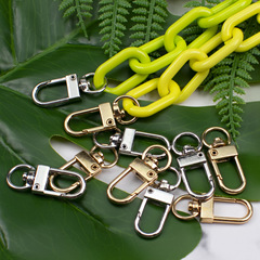 Electroplated zinc alloy material hanging hook small accessories hook 12*33 lobster claw claw DIY jewelry accessories wholesale