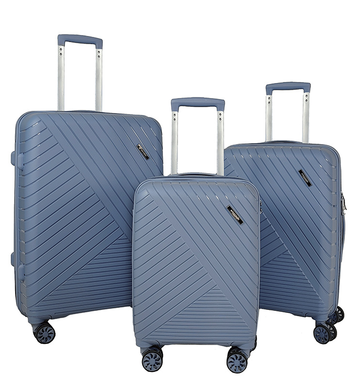 Maleta de embarque Caja madre de PP multifuncional femenina de 18 pulgadas Caja de contraseña a prueba de explosiones de tres piezas para estudiantes varones de alto valor