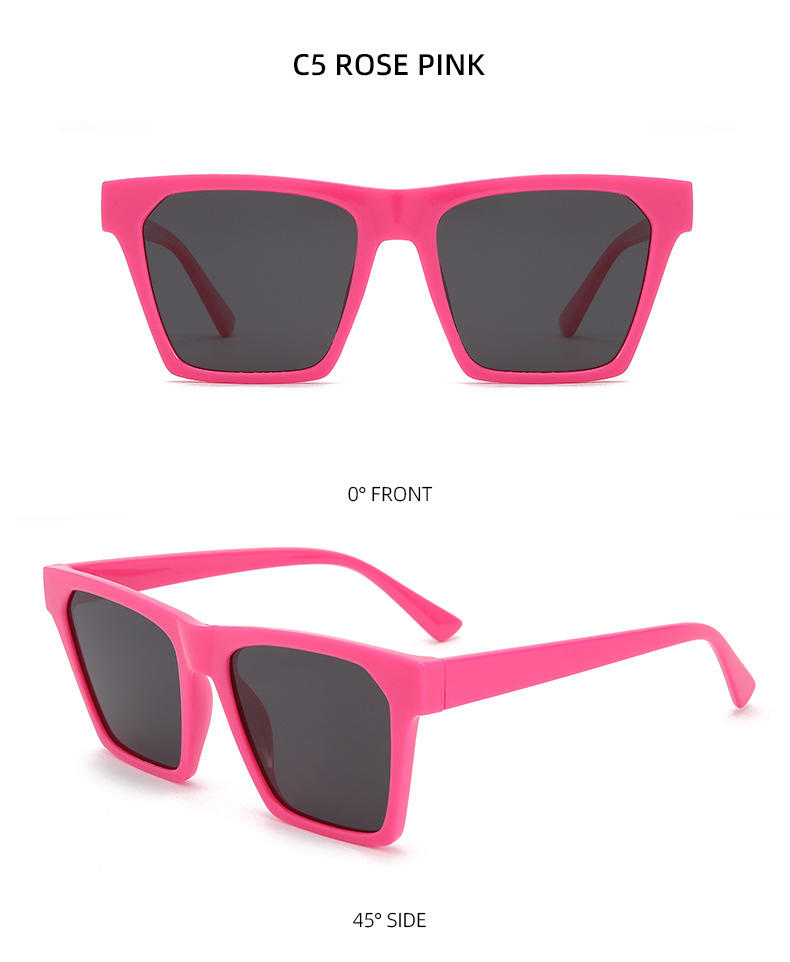 IG Style Simple Style Solid Color Pc Square Full Frame Women's Sunglasses display picture 11