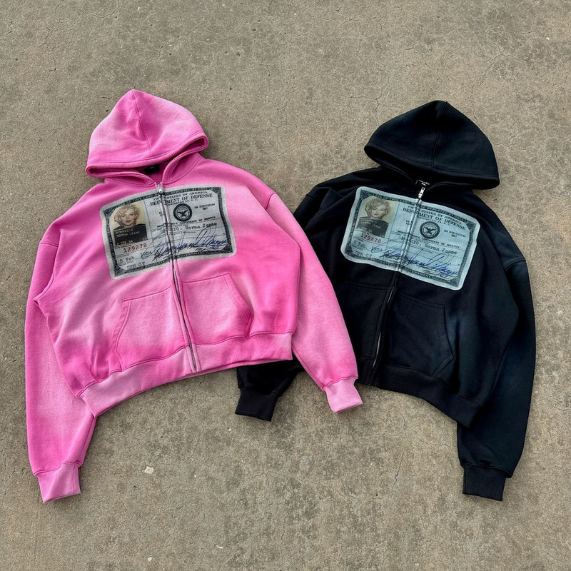 European and American Export Cross-Border Sweatshirt 3D Printed Pattern Long-Sleeved Pullover Hoodie Retro Jacket Street Trendy Y2K