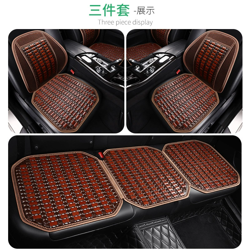 Летняя летняя Автомобильная подушка бамбуковый коврик летний маджонг внутренняя поддержка талии бамбук Комплект из трех частей задний ряд универсальный завод