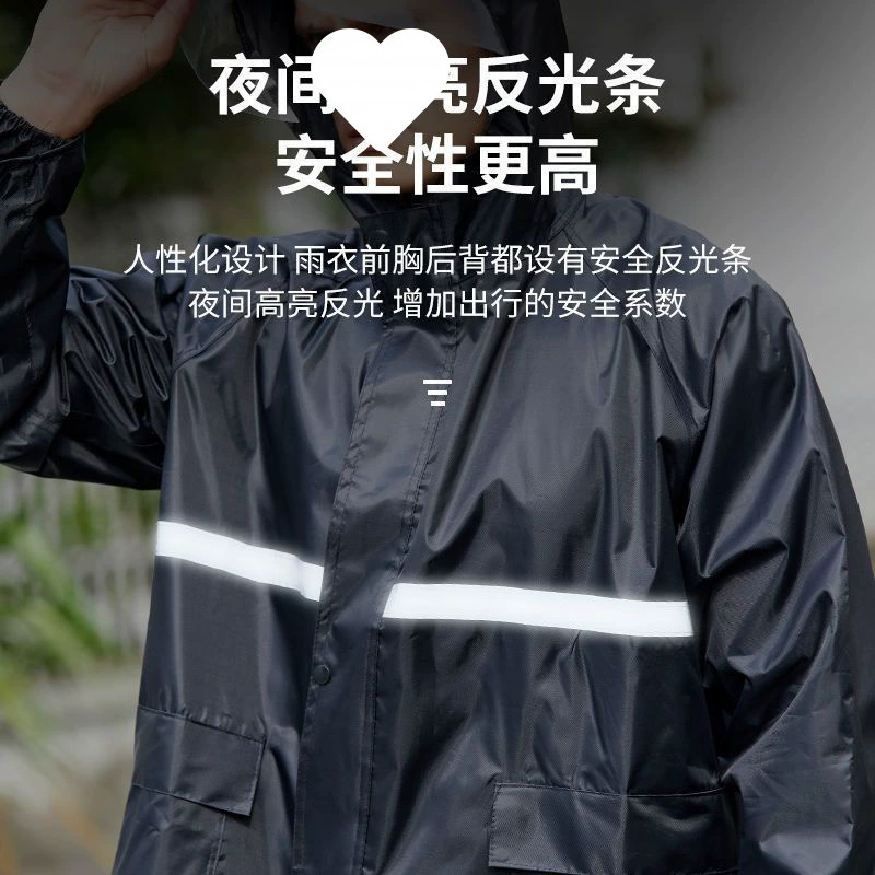 Long raincoat for men and women for hiking, increased thickness, wholesale