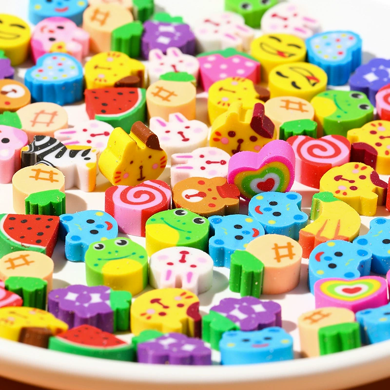 Мини-мультфильм ластик корейские творческие детские маленькие подарки Иу Оптовая детская карта несколько фруктовых мультфильмов